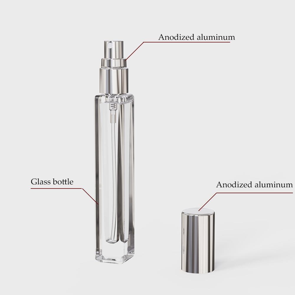 5-Piece Cologne Atomizer Empty - огляд і ціна Perfume Travel Set