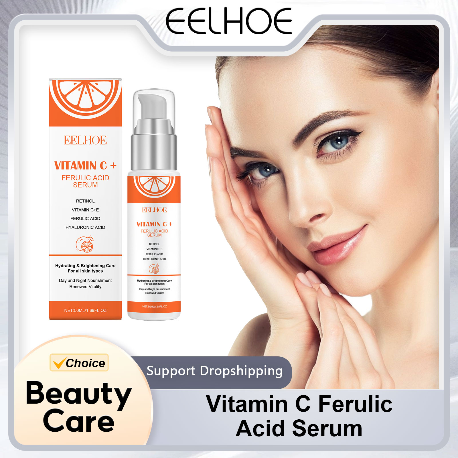 EELHOE Vitamin C E Ferulic Aci - огляд і ціна The Ordinary Serum Hyaluronic Acid